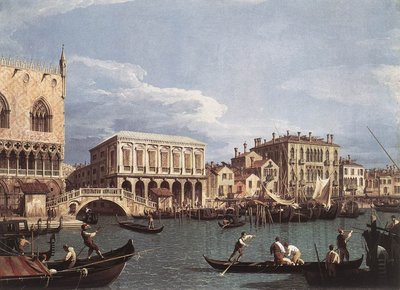 Der Molo und die Riva degli Schiavoni vom Bacino di San Marco von Giovanni Antonio Canal